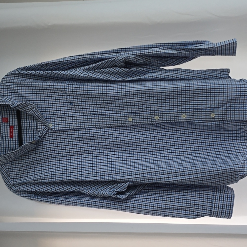 Men's Blue Checkered Shirt